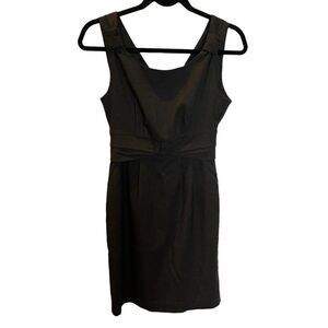 Banana Republic Factory Women's Dark Gray Sleeveless Sheath Dress Petite 0